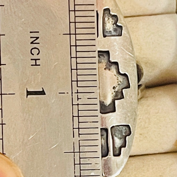 VTG Native American HOPI STERLING SILVER Ethnic Tribal RING SIZE 6 - Picture 4 of 6